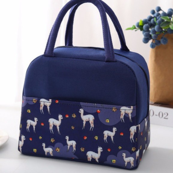 Túi đựng cơm giữ nhiệt Cao Cấp 2 ngăn, 3 lớp (size 21x11x19 cm) - Túi đựng thức ăn giữ nhiệt - Thermal Isulation Bag