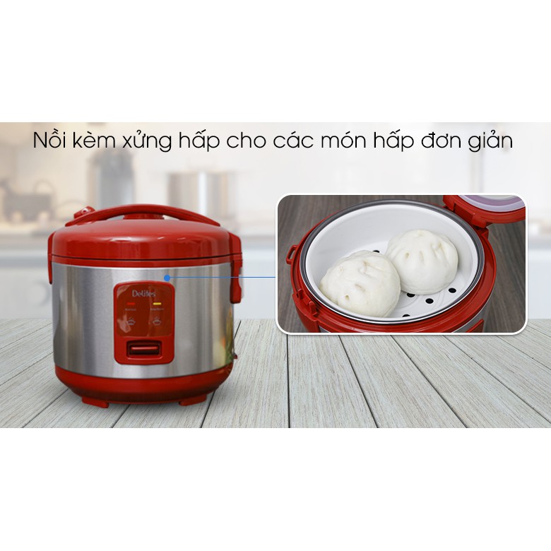 Nồi cơm điện Delites 1.2 lít NCG1201