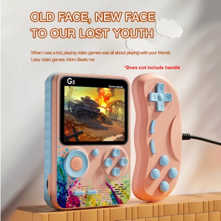 Bảng điều khiển trò chơi cầm tay G5 chứa 500 Hộp điều khiển trò chơi video chơi game cổ điển Hộp trò chơi di động