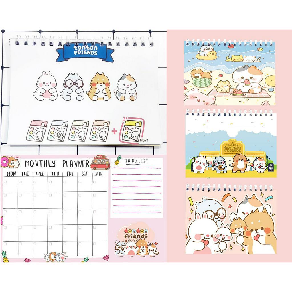 Sổ kế hoạch tháng tonton MPI9 Monthly Planner 12 trang