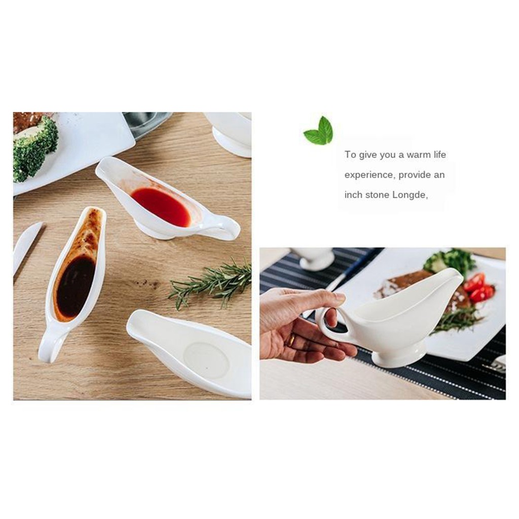 Dụng cụ thanh nhà hàng nước sốt thịt bò trắng