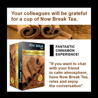 TRÀ QUẾ Now Break Tea - kiểu trà Trà Anh quốc AHMAD TEA TRÀ QUẾ  (Cinnamon Tea) (đóng gói 20 bao thiếc riêng, 30g)