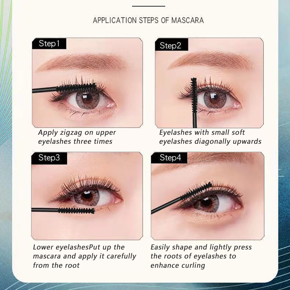 Mascara đầu cọ mảnh chống nước chống mồ hôi không nhòe lâu trôi giúp làm dài và làm dày lông mi
 | BigBuy360 - bigbuy360.vn