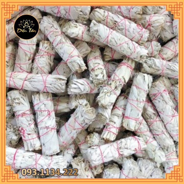 XÔ THƠM TRẮNG thanh tẩy - WHITE SAGE  - THẢO MỘC XÔNG NHÀ