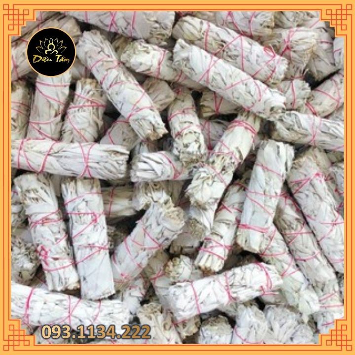 XÔ THƠM TRẮNG thanh tẩy - WHITE SAGE  - THẢO MỘC XÔNG NHÀ