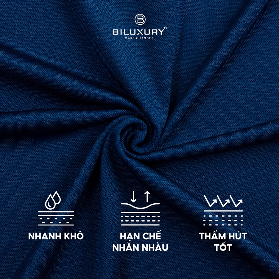 Áo Polo nam cổ bẻ Biman by Biluxury vải thun cao cấp chuẩn form sang trọng lịch lãm 5APCB006TTS