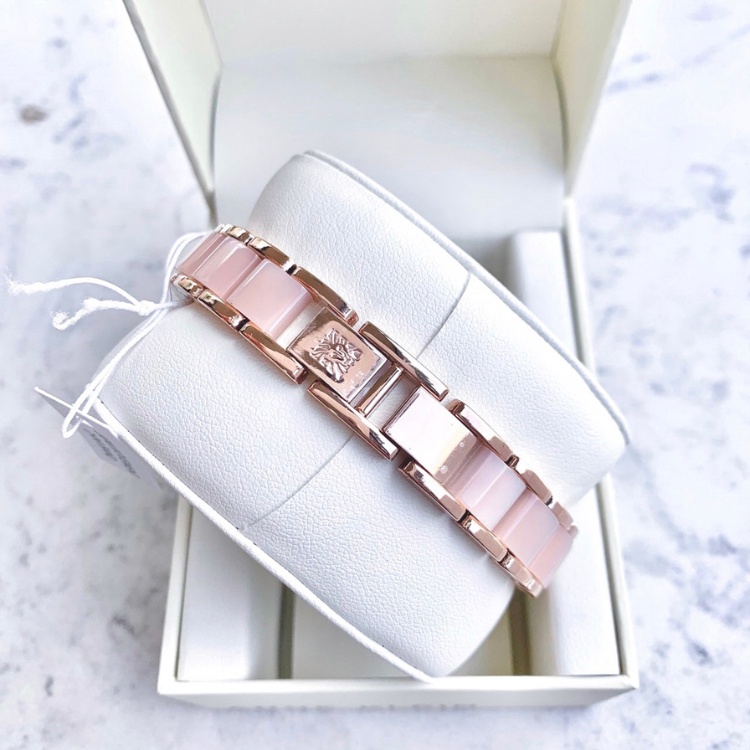 Đồng hồ ANNE KLEIN nữ mã AK/3212LPRG dây demi tone hồng blush và rose gold