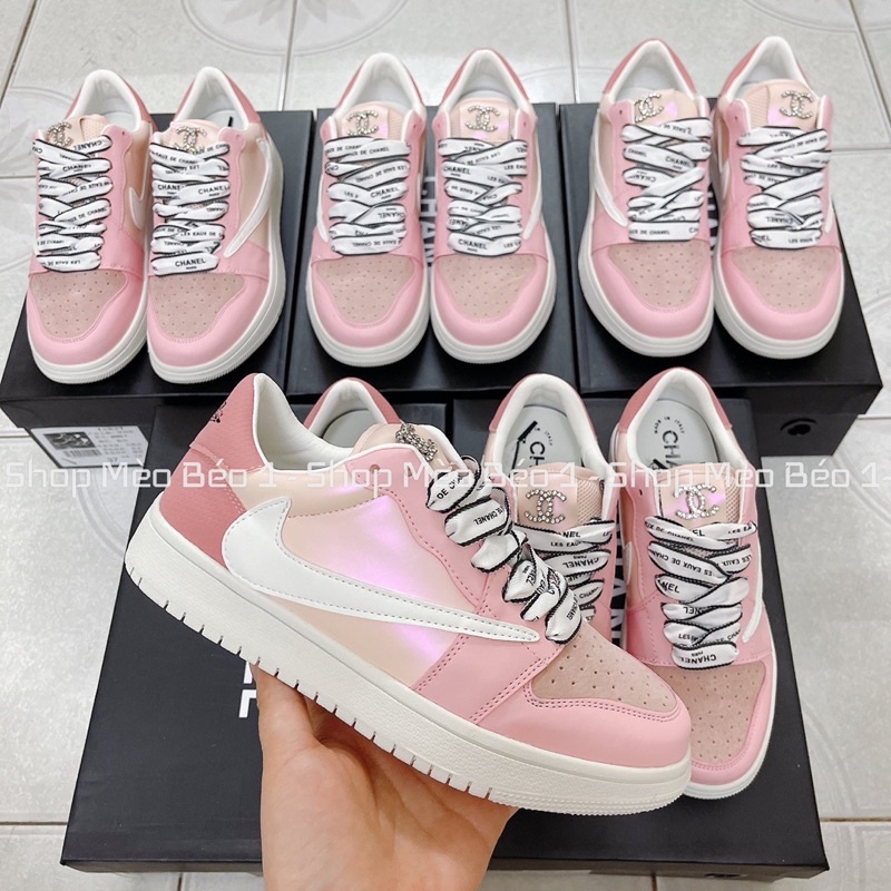 Giày thể thao cn jd hồng fullbox