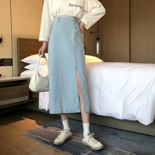 Váy jeans dài