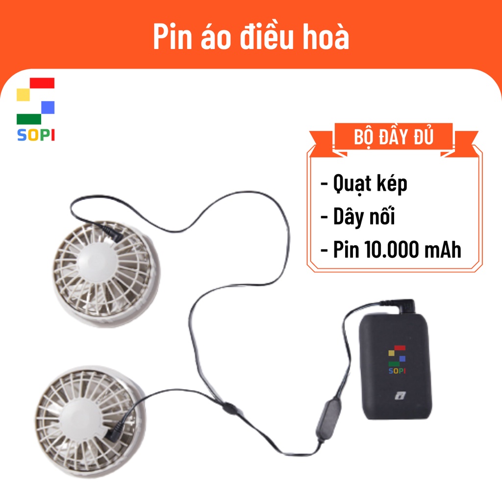 Áo Điều Hòa Quạt Gió Công Nghệ Nhật Bản. Áo Lao Động Có Quạt, Có Mũ. Khoác Chống Nắng Nóng, Gia Dụng Thông Minh