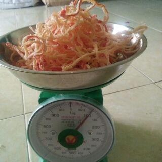 1Kg MỰC XÉ SỢI HẤP NƯỚC DỪA