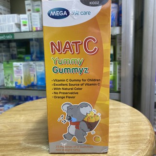 Kẹo dẻo bổ sung vitamin c natc yummy gummyz