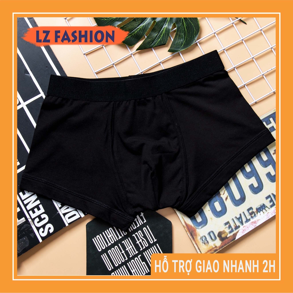 Hộp 3 quần lót boxer nam chất cotton thoáng mát, 3 màu ngẫu nhiên - LZ FASHION - QS001