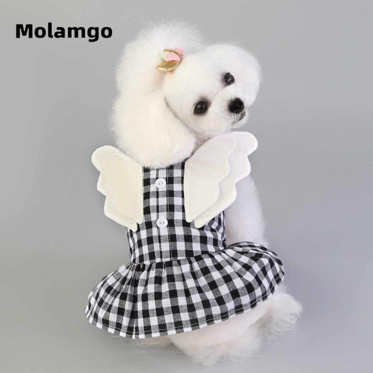 MOLAMGO  Quần áo cho chó mèo con chó nhỏ mùa hè mỏng dễ thương váy bông Teddy Hiromi Bichon 2020