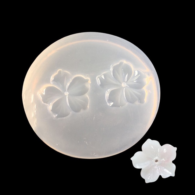Khuôn silicon 2 hoa nhí