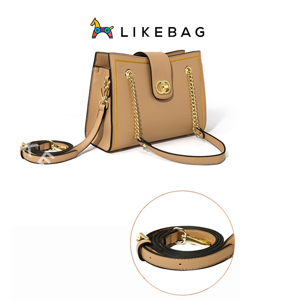 Túi nữ đeo chéo, kẹp nách thời trang LIKEBAG da PU dáng chữ nhật sang trọng CJ1004 - LIBAGI