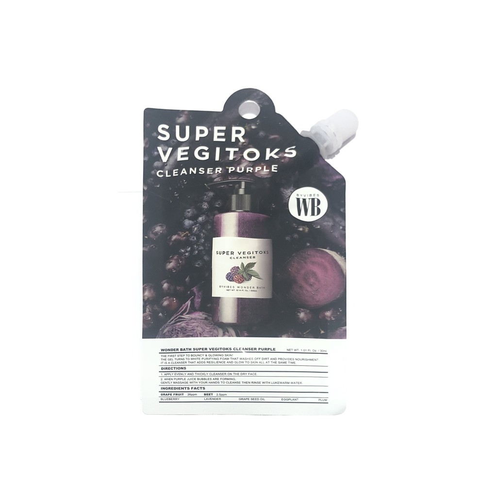 Sửa Rửa Mặt Thải Độc Rau Củ Dạng Gói Super Vegitoks Wonder Bath 30ml | BigBuy360 - bigbuy360.vn