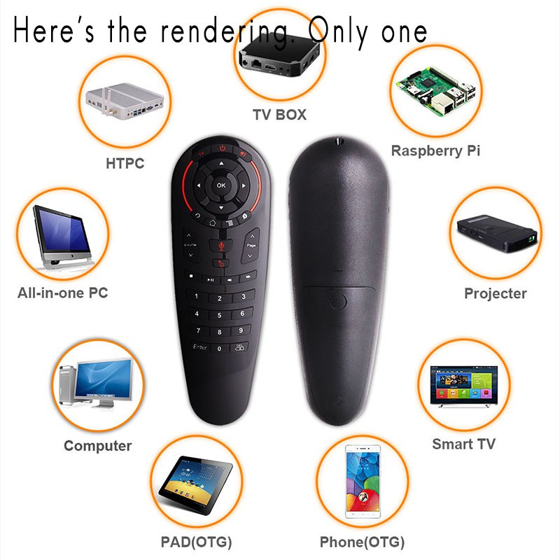 Chuột Bay G30 2.4g Gyro 33 Phím Điều Khiển Bằng Giọng Nói Cho X96 Mini H96 Max Android Box