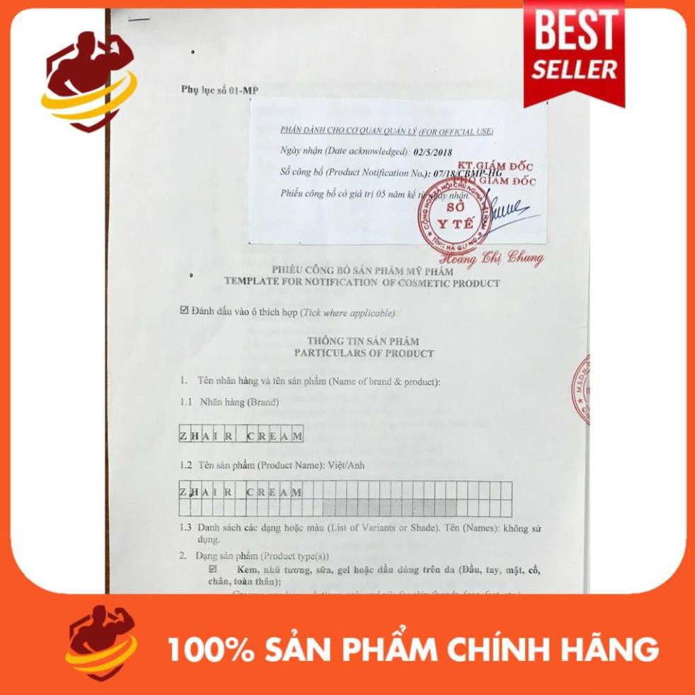 [FLASH SALE] TUÝP BÔI ZHAIR CREAM - Dứt điểm bạc tóc, rụng tóc, hói đầu. Siêu kích thích mọc tóc nhanh [HÀNG CHÍNH HÃNG] | BigBuy360 - bigbuy360.vn