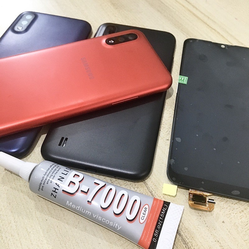 Combo Bộ Vỏ + Màn Hình Samsung A01 Q-led Công nghệ Cao Hàng Cao Cấp Tặng Tuýp Keo.