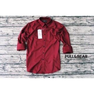 Áo sơ mi nam Pull&Bear màu xanh