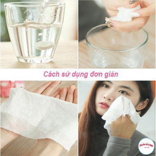 Gói 50 Khăn Giấy Nén Dạng Viên Kẹo Tiện Lợi 00794