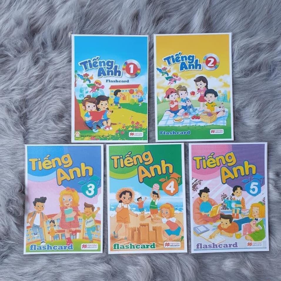 Trọn Bộ 156 Thẻ FLASHCARD TIẾNG ANH LỚP 5 - In 2 Mặt - Ép plastic