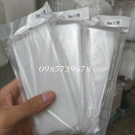 Bộ 3 chiếc ốp dẻo cho oppo reno 4 pro silicon trong suốt