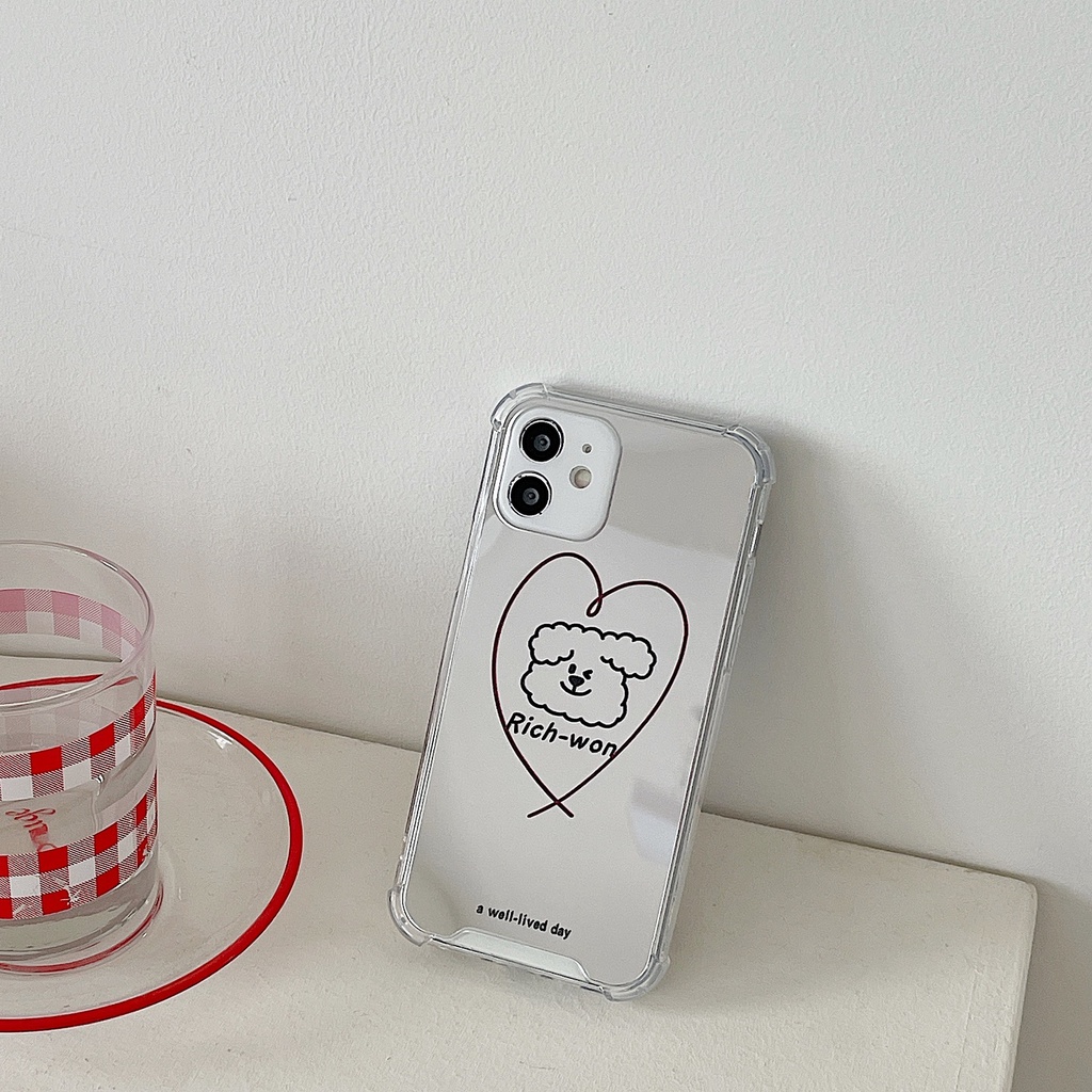 Ốp lưng iphone Ốp Điện Thoại TPU silicone Mặt Gương Thời Trang Cho iPhone 11 pro max X Xr Xs max 7 8 Plus 13 12 pro max Dinuo case
