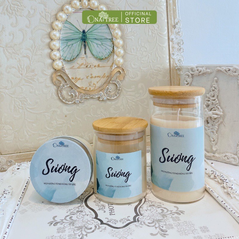 Nến Thơm Tinh Dầu Tây Bắc Hương Sương ONATREE Thư Giãn Trang Trí Phòng