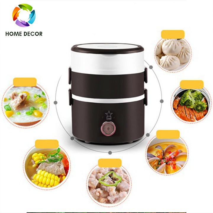 [CHÍNH HÃNG] Hộp cơm cắm điện 3 tầng START, Hộp cơm văn phòng 3 tầng | BigBuy360 - bigbuy360.vn