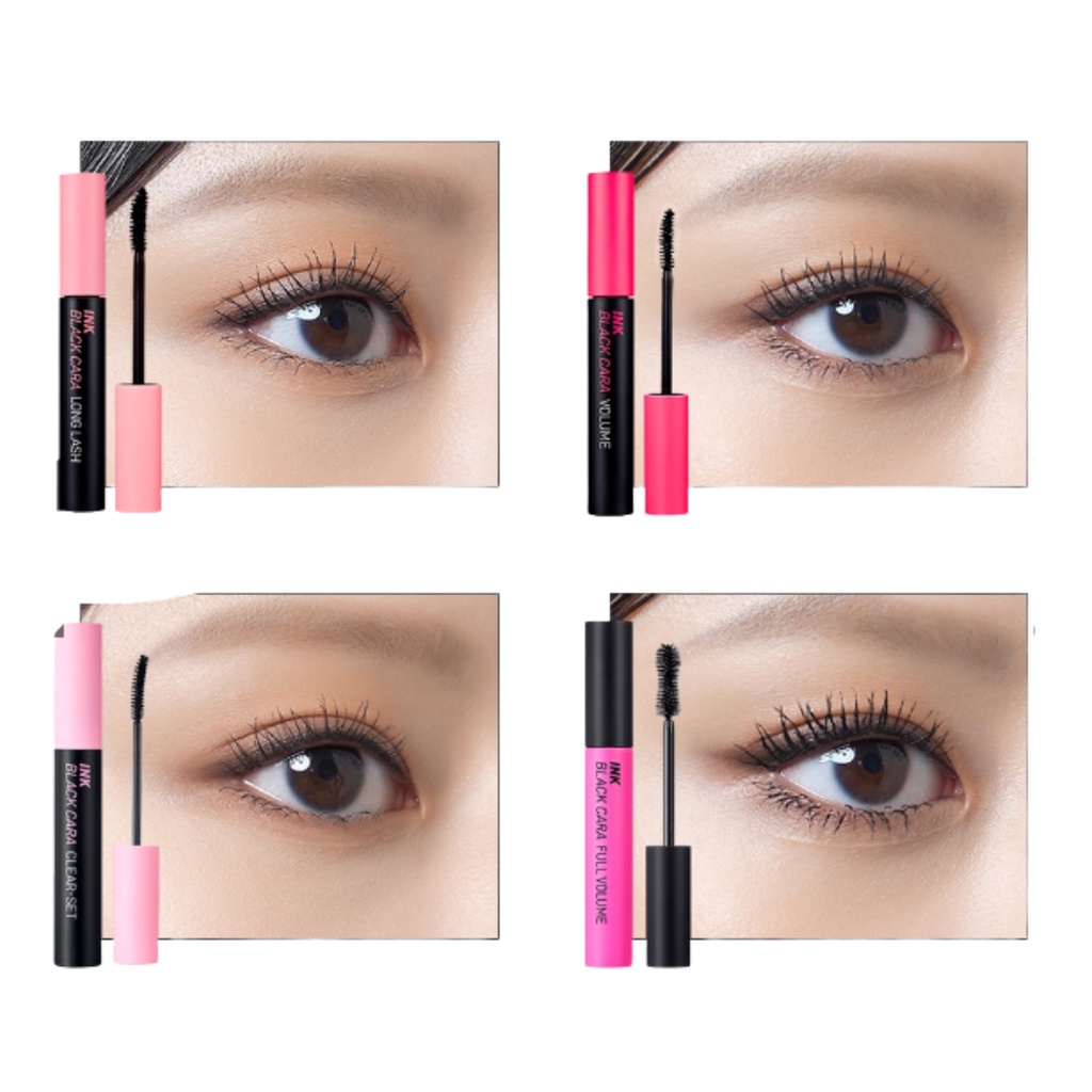 Mascara Làm Cong Mi Tự Nhiên Peripera Ink Black Cara