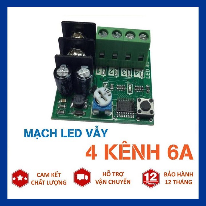 Mạch led vẫy 4 kênh 6a - 4u điều khiển biển led vẫy