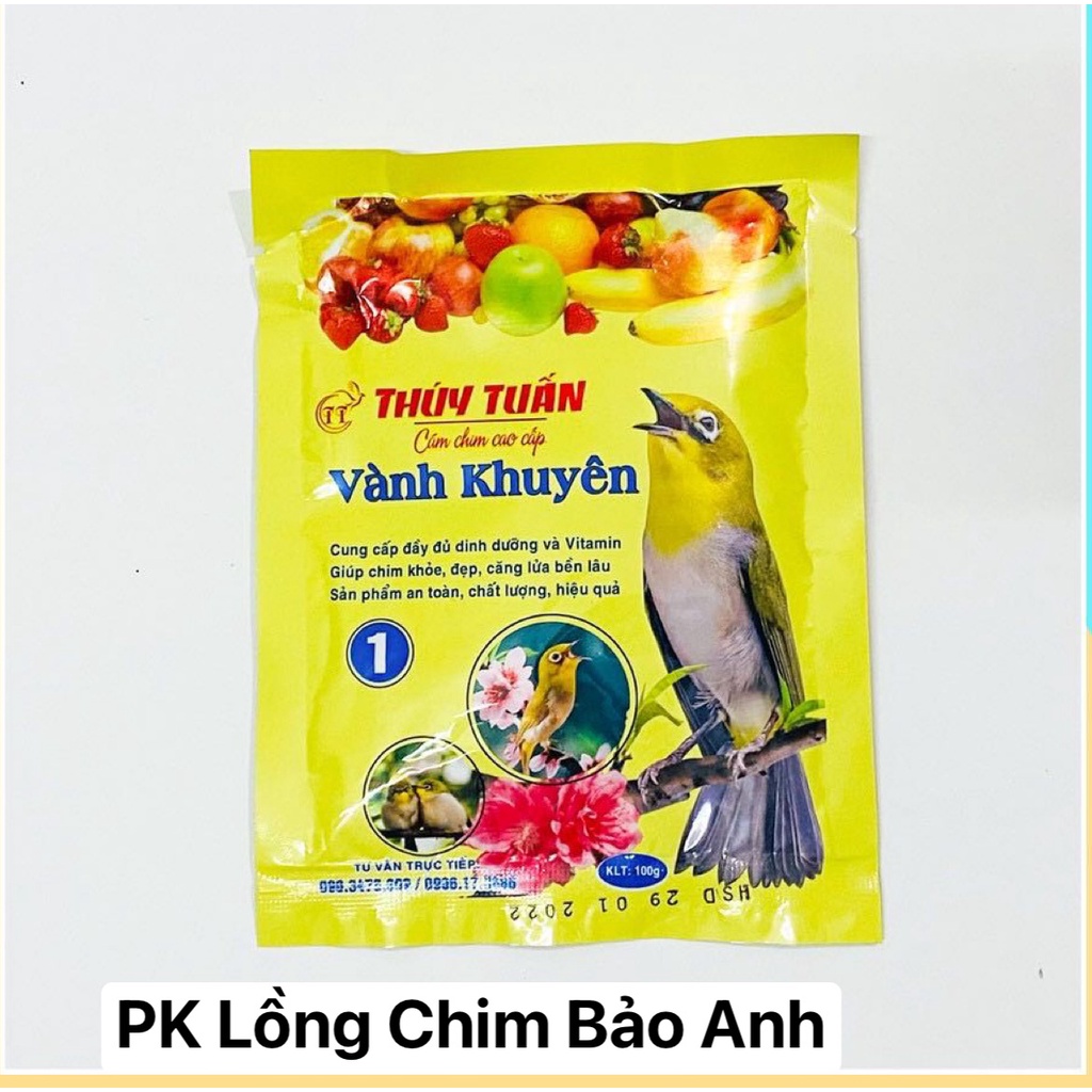 CÁM CHIM VÀNH KHUYÊN ,THỨC ĂN CHO CHIM , CÁM CHIM KHUYÊN THÚY TUẤN 0,1,2 CAO CẤP SỐ 1 TẠI VIỆT NAM