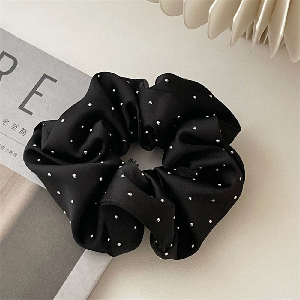 Dây buộc tóc vải lụa satin mềm co giãn màu trơn phong cách Hàn Quốc sang trọng dành cho nữ