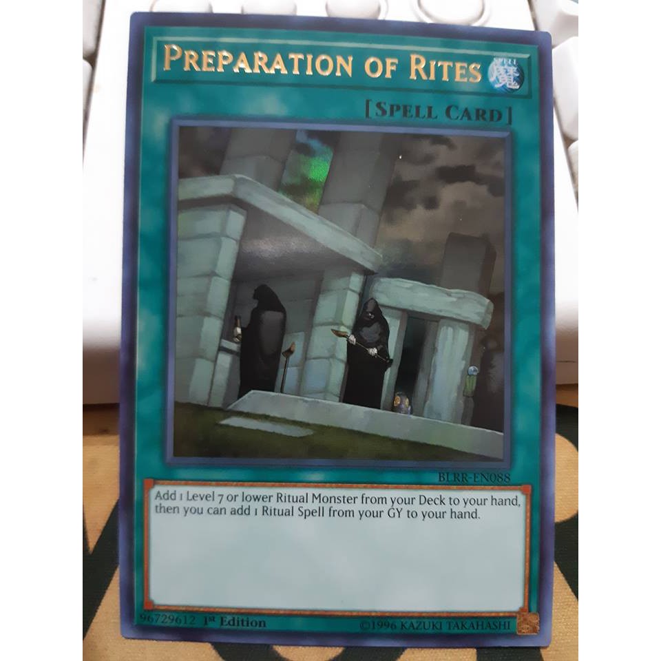 Thẻ bài YUGIOH - Preparation of Rites - BLRR-EN088 - Ultra Rare 1st Edition