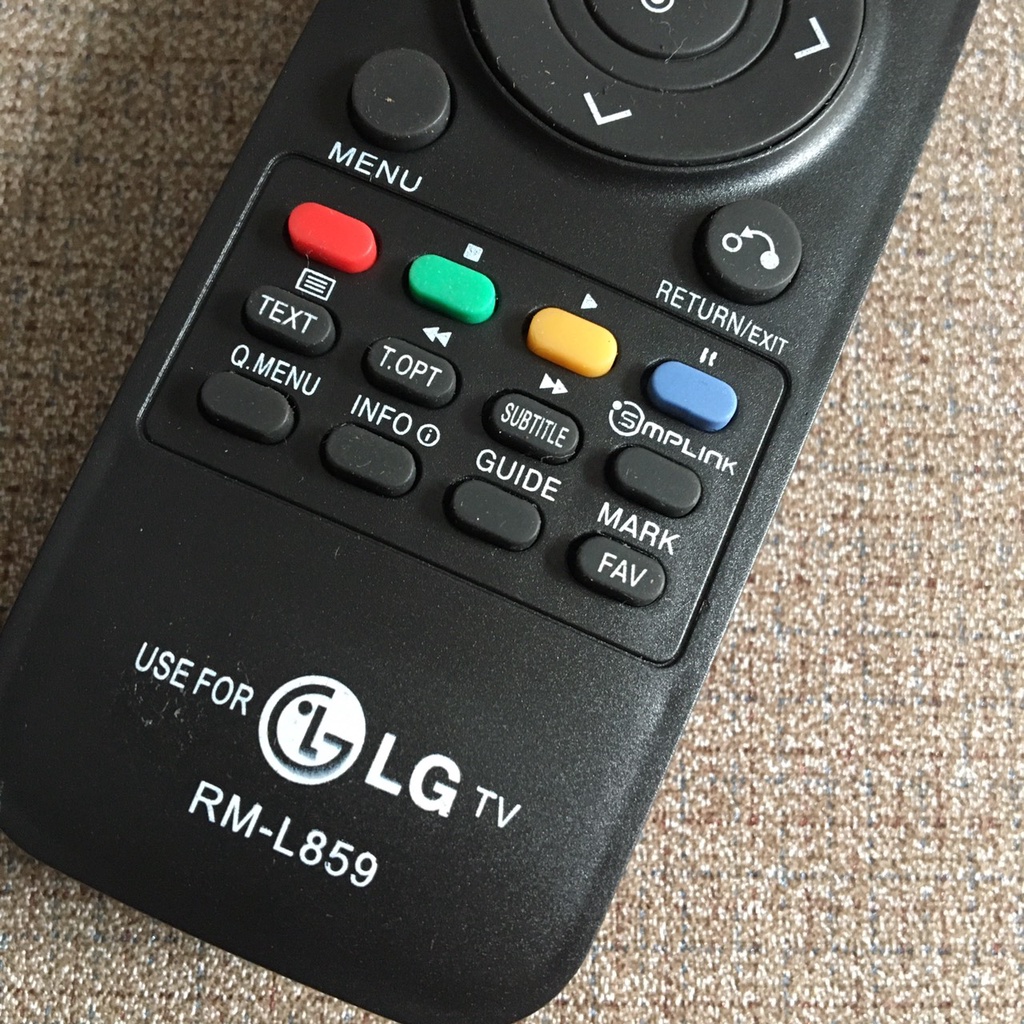Remote Điều khiển tivi LG LCD RM-L859 ngắn hàng tốt, Tặng kèm pin !