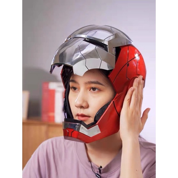 Nón Iron Man cao cấp đóng mở cảm biến, giọng nói Hàng Mới ra 2022. Xịn Chất từ ngoài vào trong