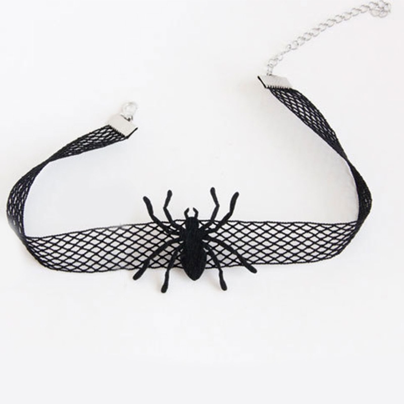 Vòng Cổ Choker Ren Co Giãn Phong Cách Gothic Hóa Trang Halloween Dành Cho Người Lớn