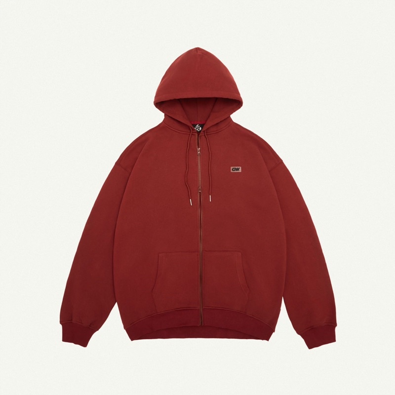 GW FULLZIP HOODIE/ Áo Hoodie Dây Kéo Vải Nỉ Bông/  GAMBLE WORLDWIDE