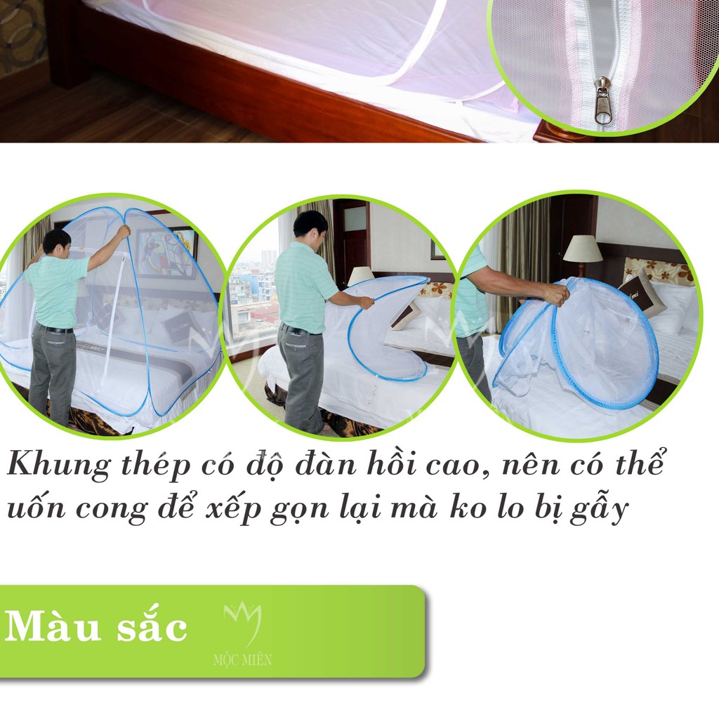 Màn chụp tự bung đỉnh tù Mộc Miên