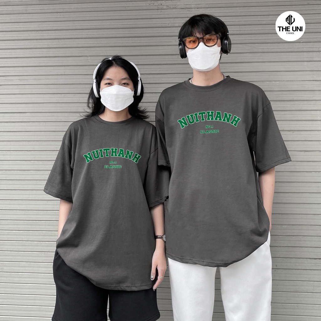 Áo Thun NÚI THÀNH Áo Phông In Chữ NÚI THÀNH 3158 Form Rộng Tay Lỡ Dáng Oversize Nam Nữ Chất Vải Dày Dặn Mặc Mát Mẻ