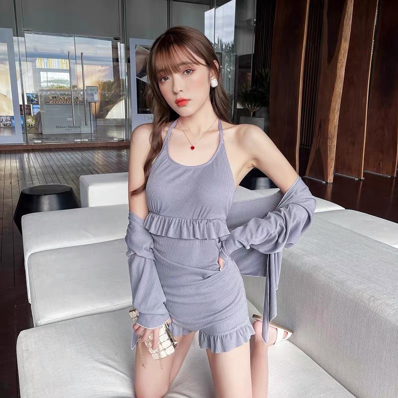 Đồ Bơi Set Bikini Bộ Bơi Liền Có Áo Khoác Tôn Dáng ~ ORRIN CLOSET