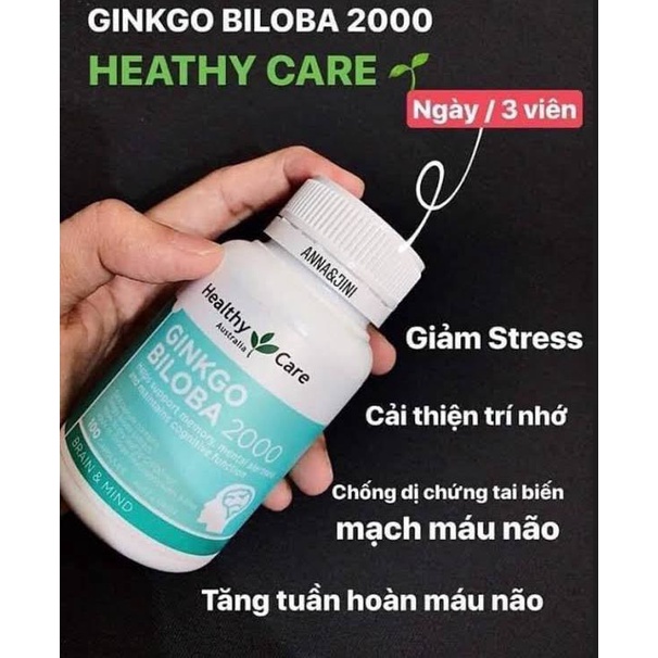 Viên uống Ginkgo Healthy Care