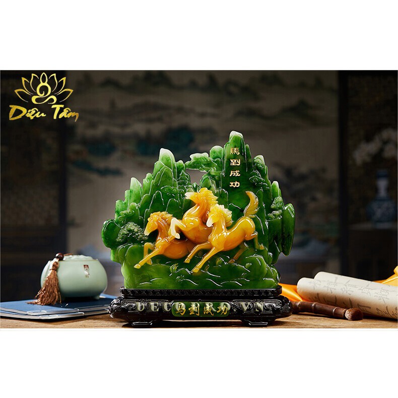 Tượng trang trí mã đáo thành công quà tặng phong thủy