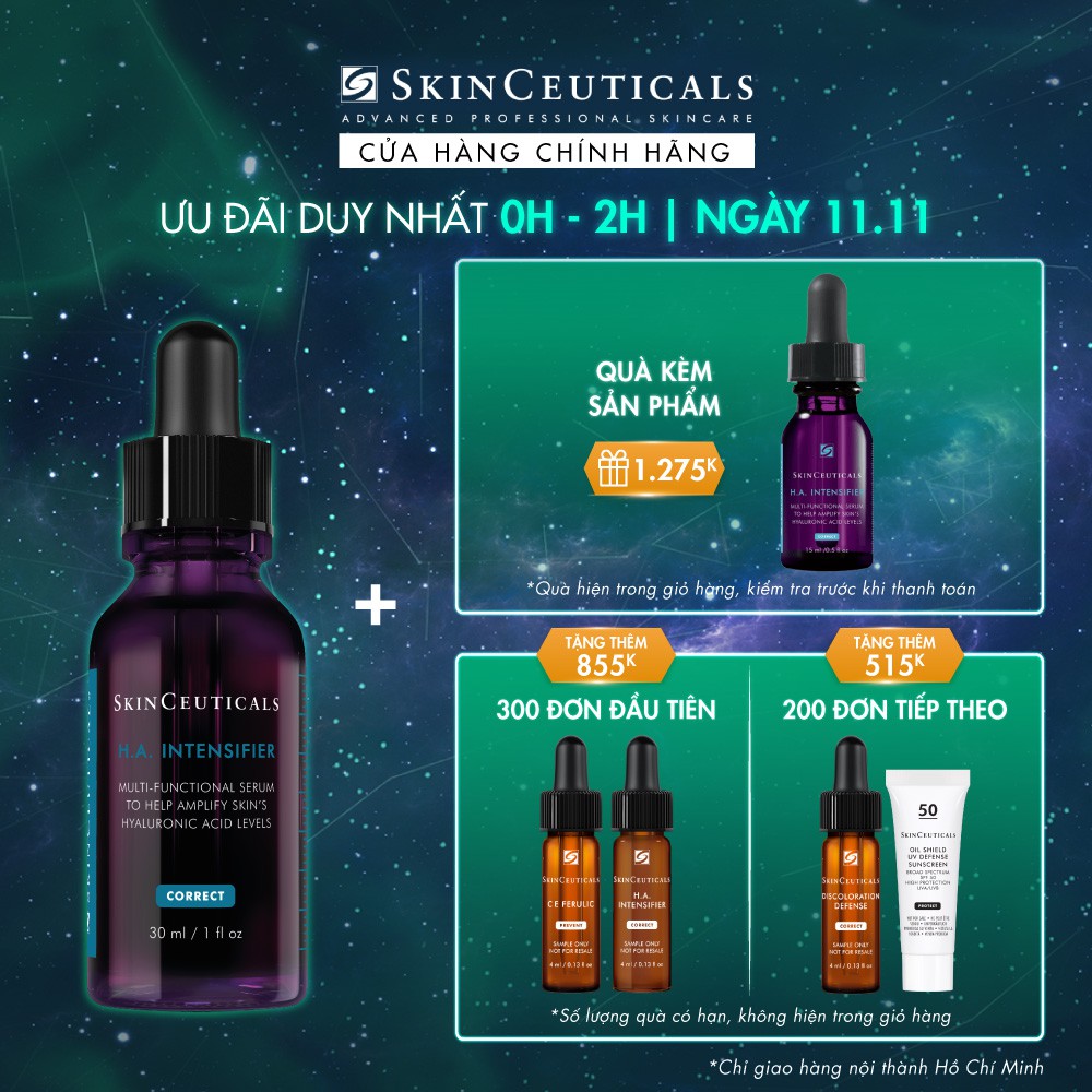 [Mã COSSKINC300 giảm 10%] Skinceuticals H.A. Intensifier giúp da căng mịn, bóng mượt và săn chắc 30ml