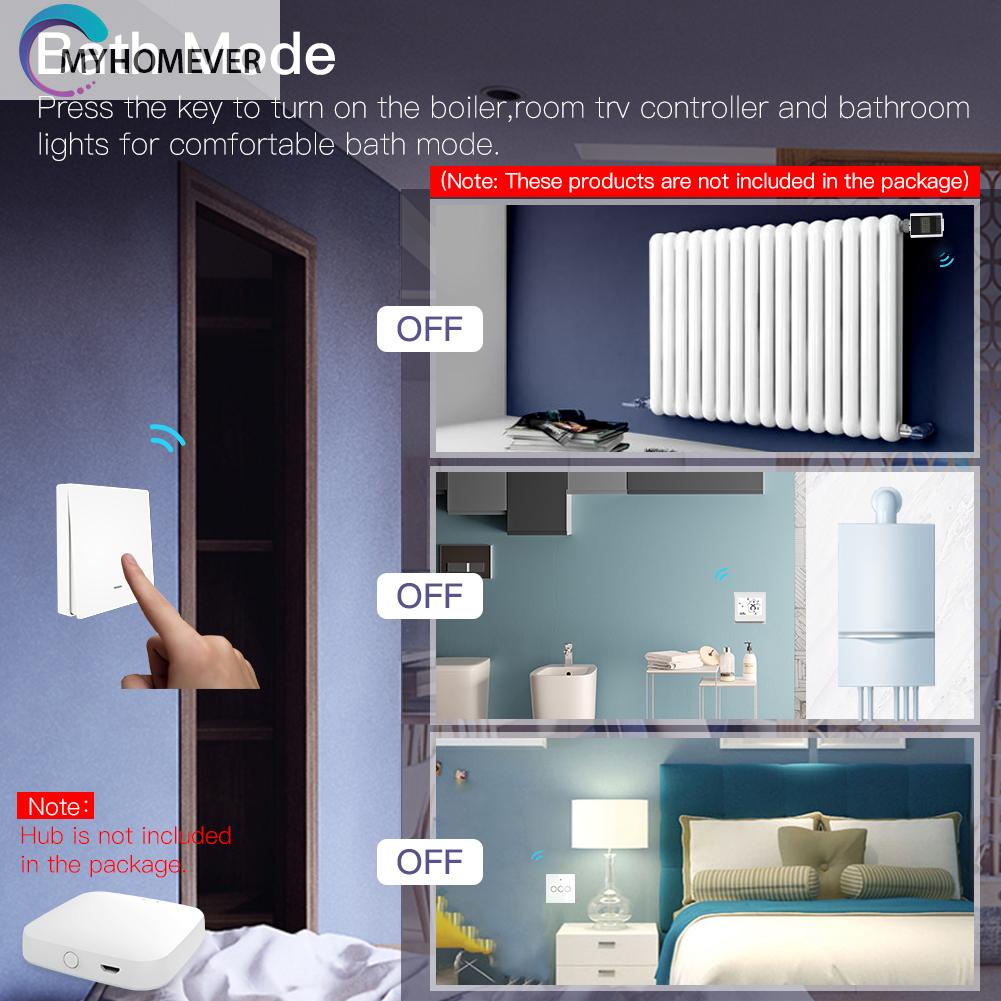 Công Tắc Gắn Tường Thông Minh Zigbee Tuya Kết Nối Bluetooth Điều Khiển Bằng Ứng Dụng