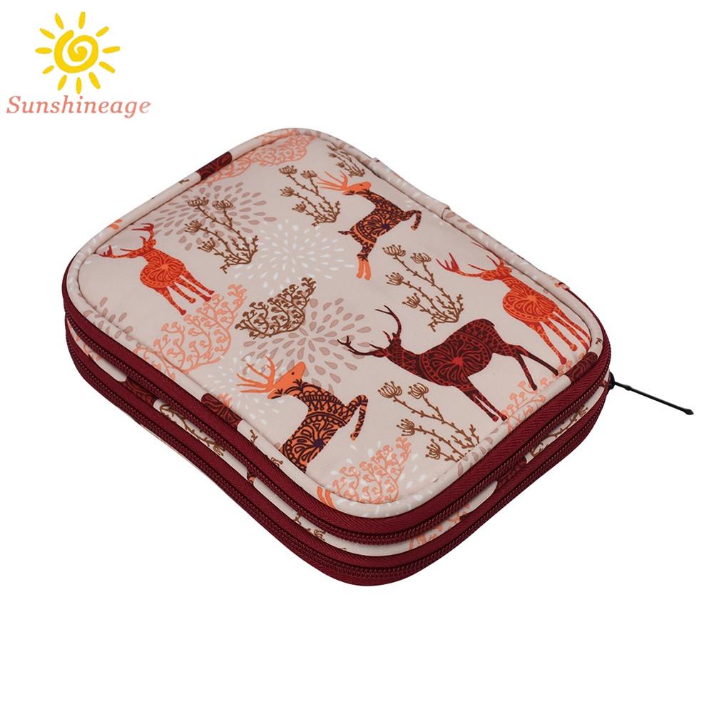 Portable Crochet Needles Knitting,Storage Bag Hook Yarn Thread Case Organizer AU