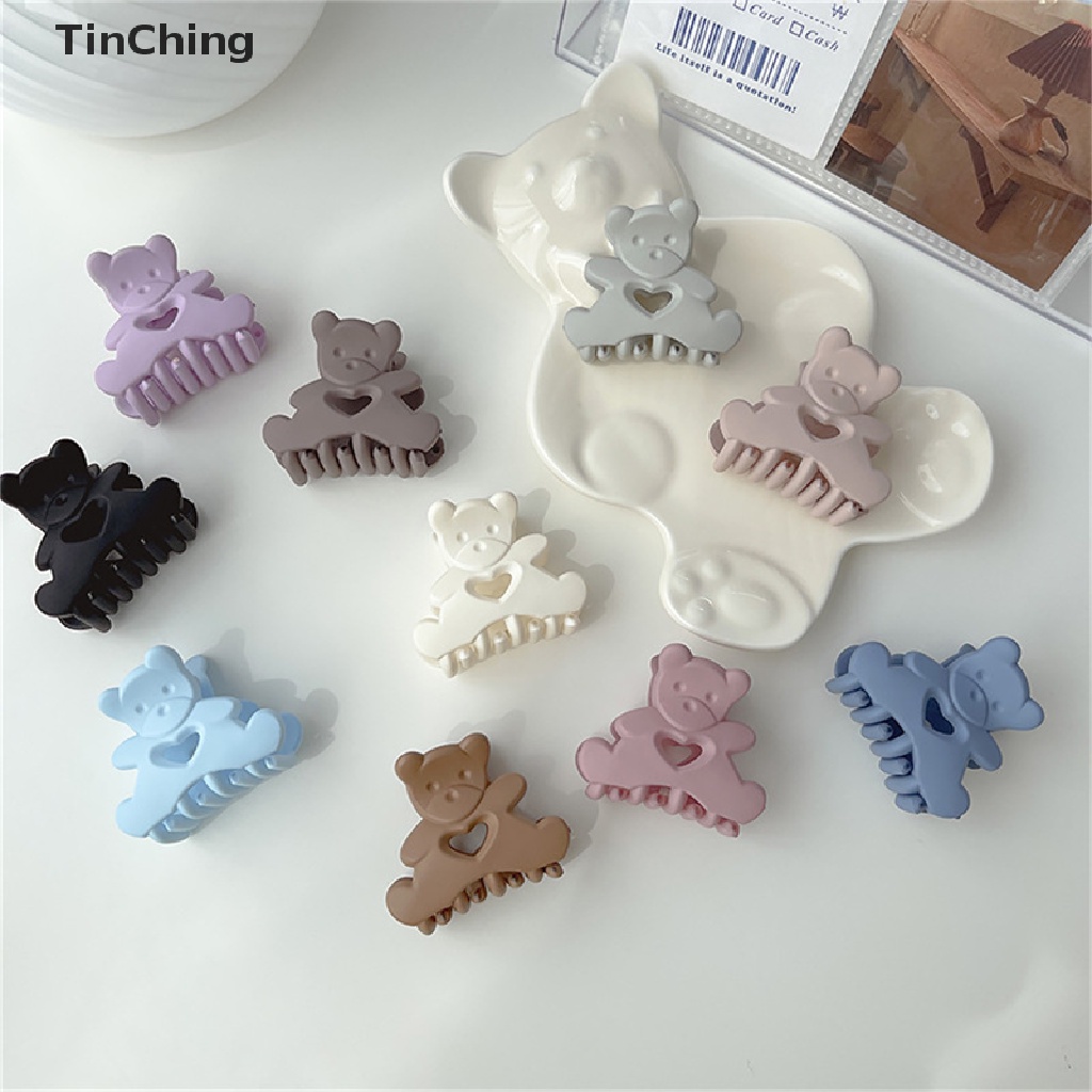Kẹp Tóc Càng Cua / Rửa Mặt Hình Chú Gấu Kawaii Dễ Thương Cho Nữ