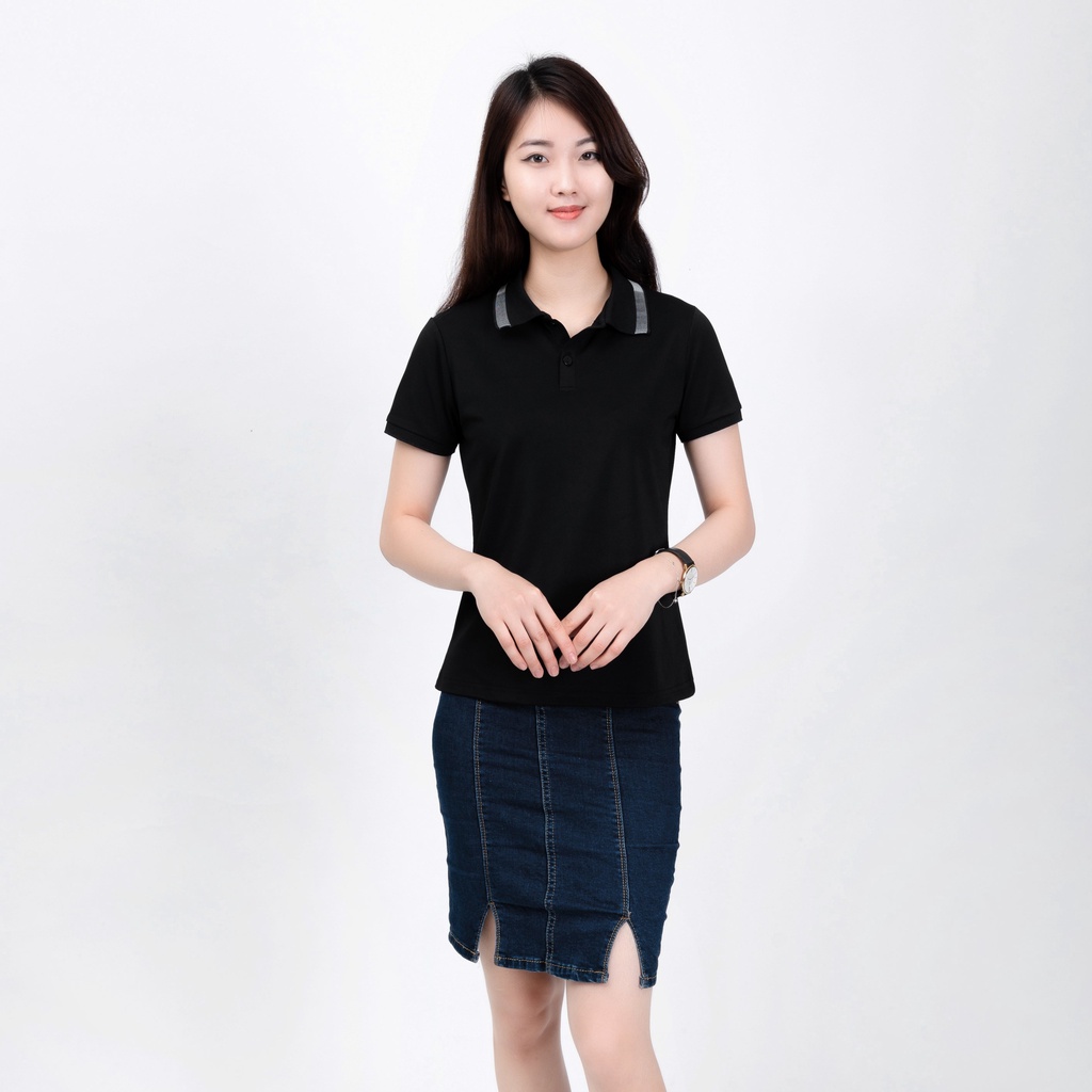 Áo thun polo nữ thời trang SUTANO có cổ đẹp thiết kế viền trơn cơ bản form chuẩn đẹp A92